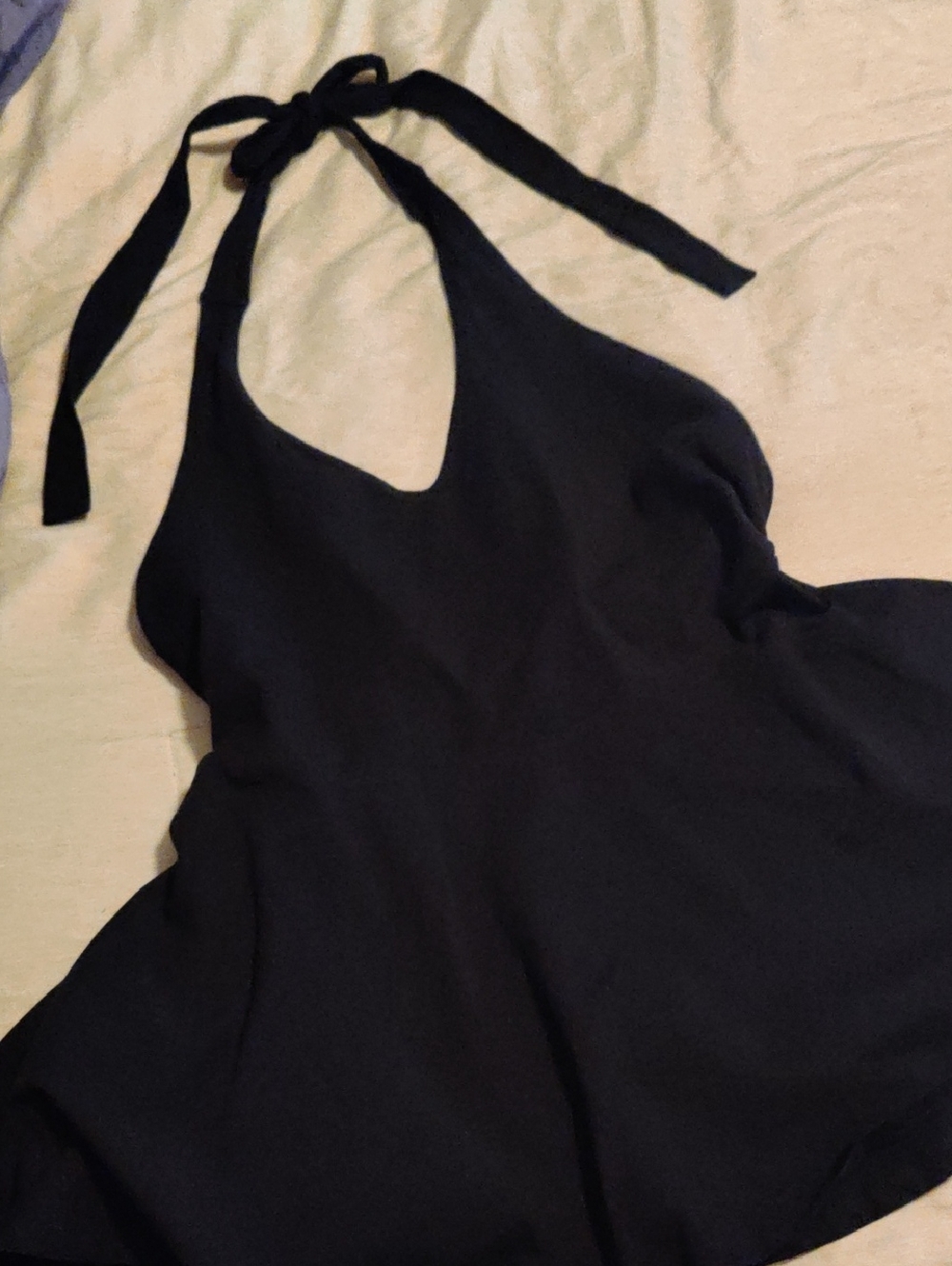 Torrid Black Halter Top with Tie Neck Fit And flare 2X NWOT